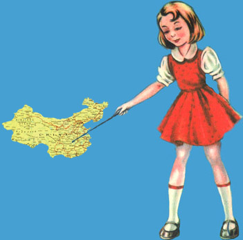 looks a bit like joanna pointing at a map